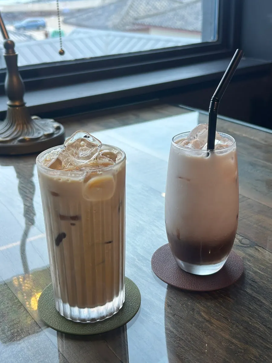 Chocolate latte with rich melted chocolate