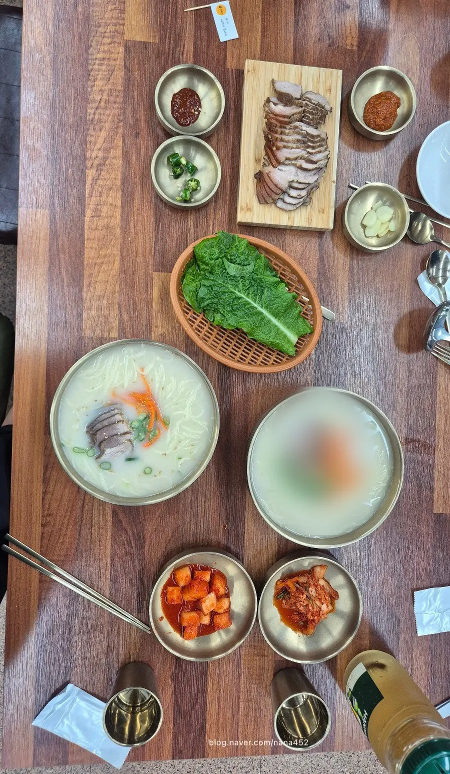 목장에서 놀고 난 뒤 식당으로 향하기 전 모습