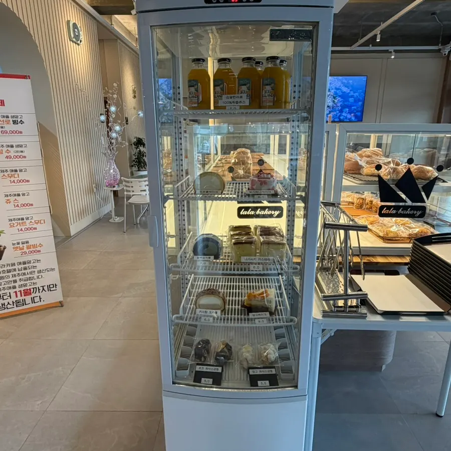 Bakery display case at Lala Cafe
