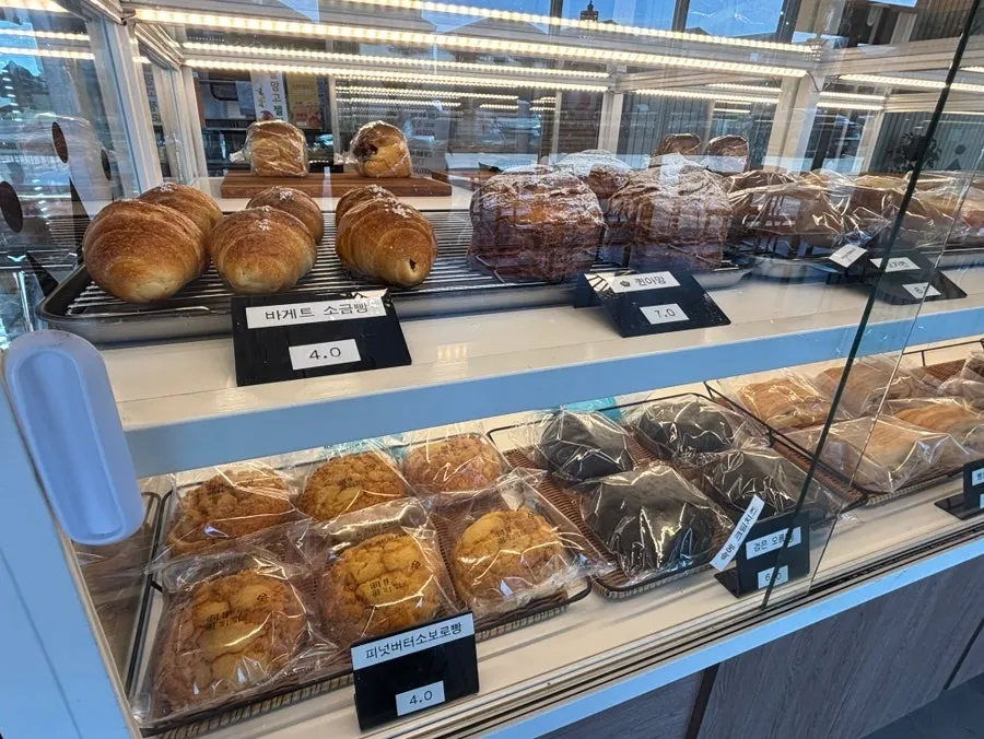 Bakery display case at Lala Cafe