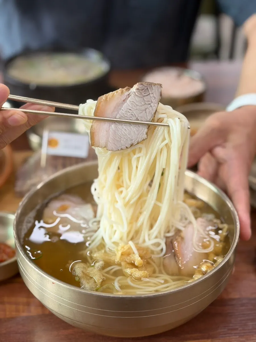 Tableside kiosk order for myeolgoguksu and thin jungsomyeon noodles at Myeonjumak Jeju Main Branch
