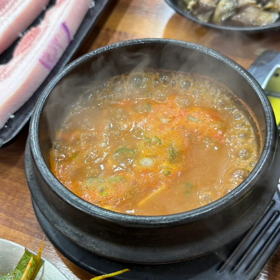 A bowl of mel-juk with a mel-jeot-like flavor