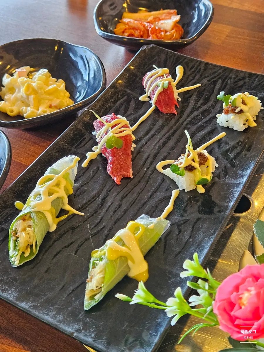 Horse-meat sushi and Vietnamese fresh rolls
