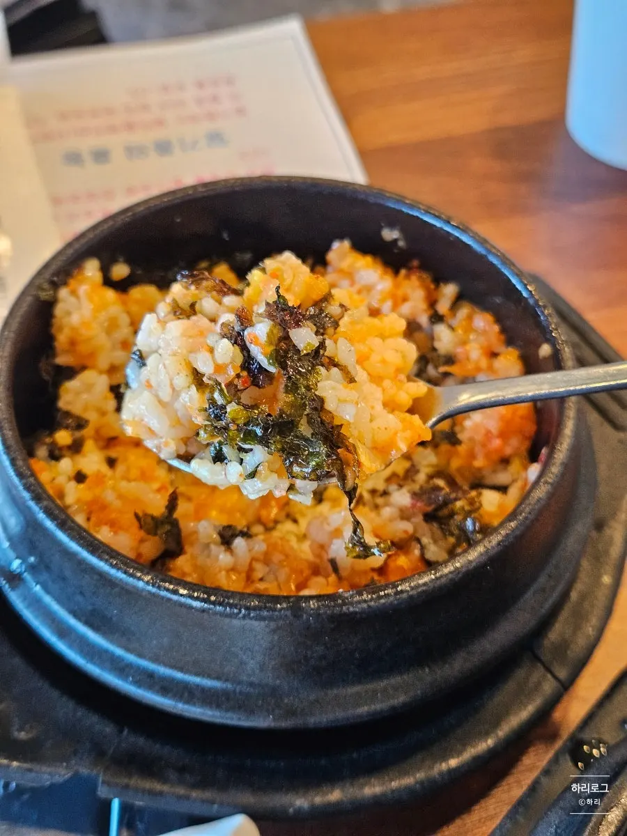 Hot albap course dish