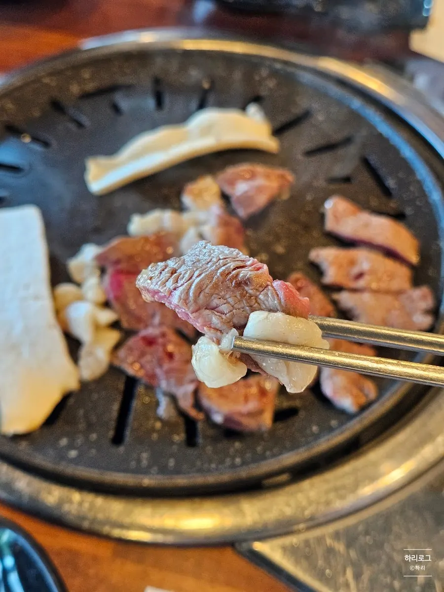 Grilled horse meat and horse fat