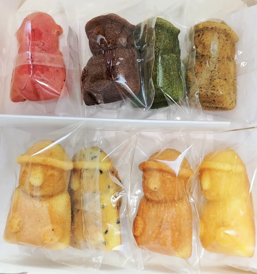 Harubangne madeleines in eight flavors