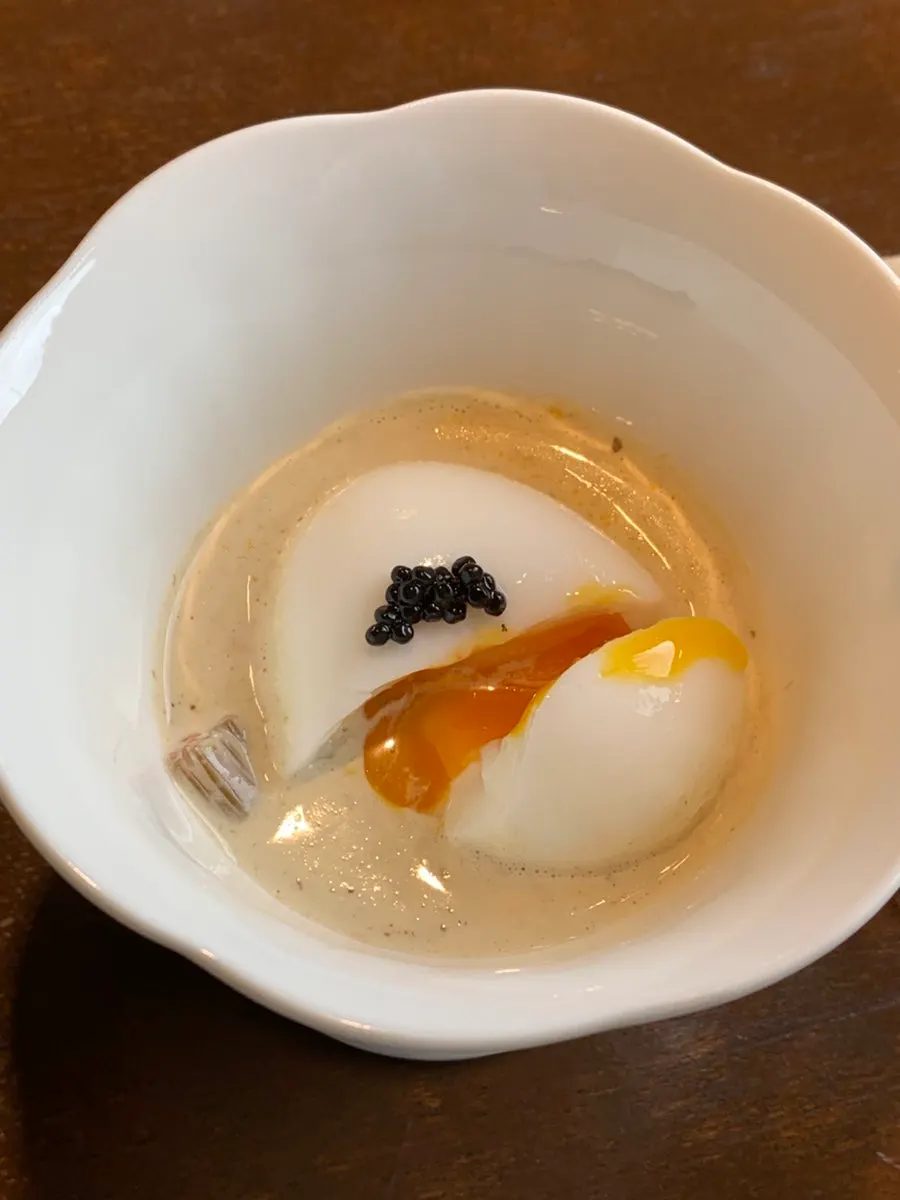 Close-up of the egg dish