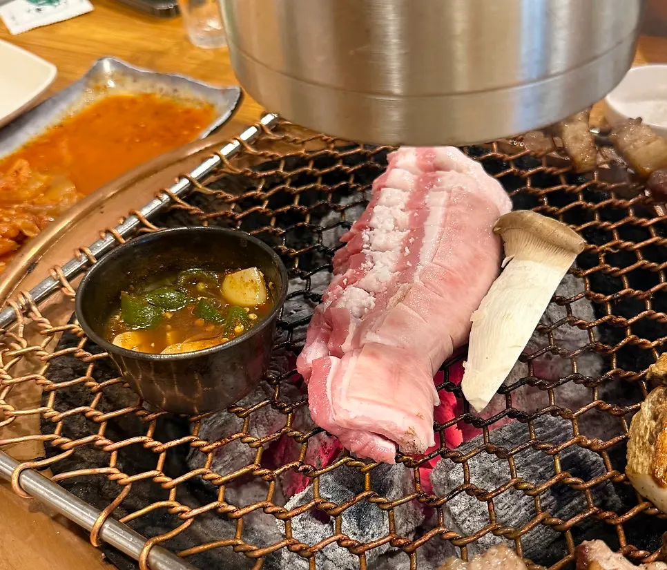 Additional order of black pork belly with more fat marbling