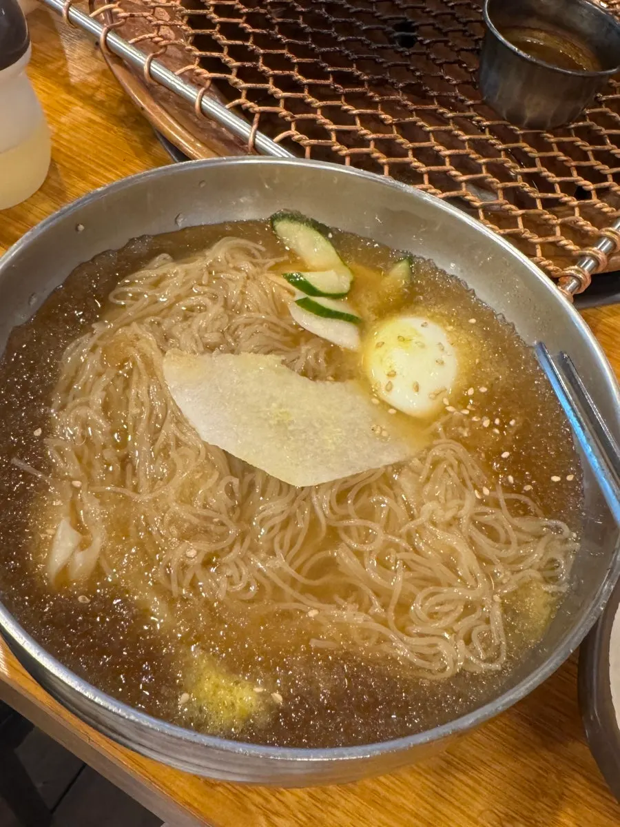 Cold noodles ordered for dessert