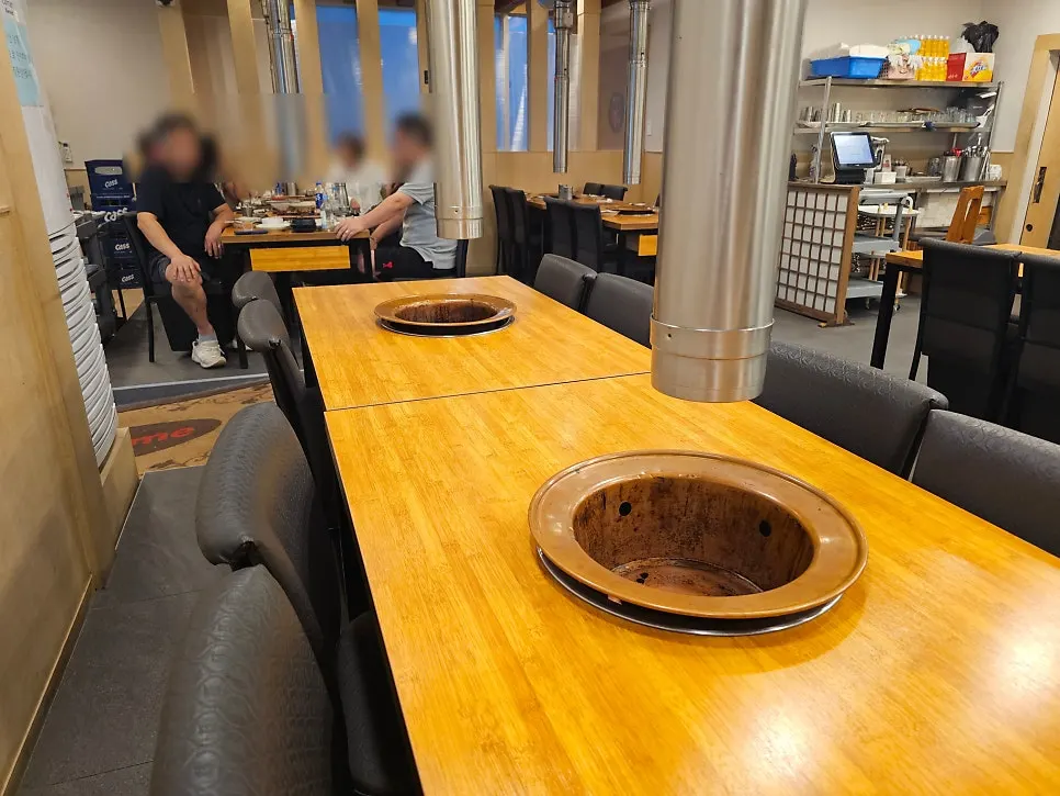 Dining hall filled with weekend customers