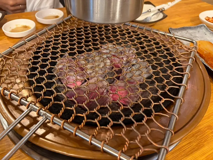 참숯불에 굽는 갈비