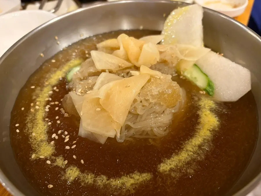 Cool mul-naengmyeon for refreshing the palate