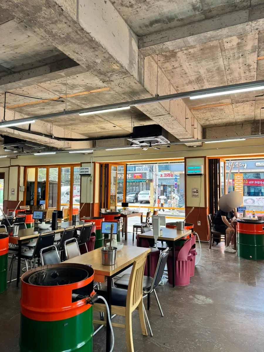 Spacious interior with group seating available