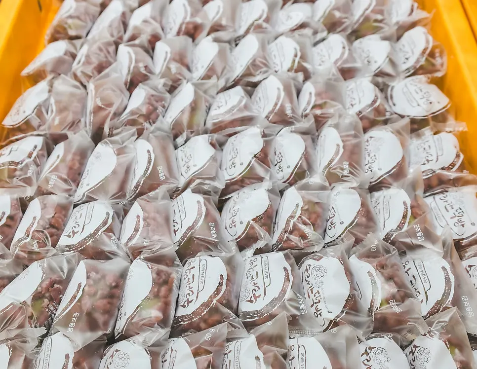 여러 맛으로 구성한 오메기떡