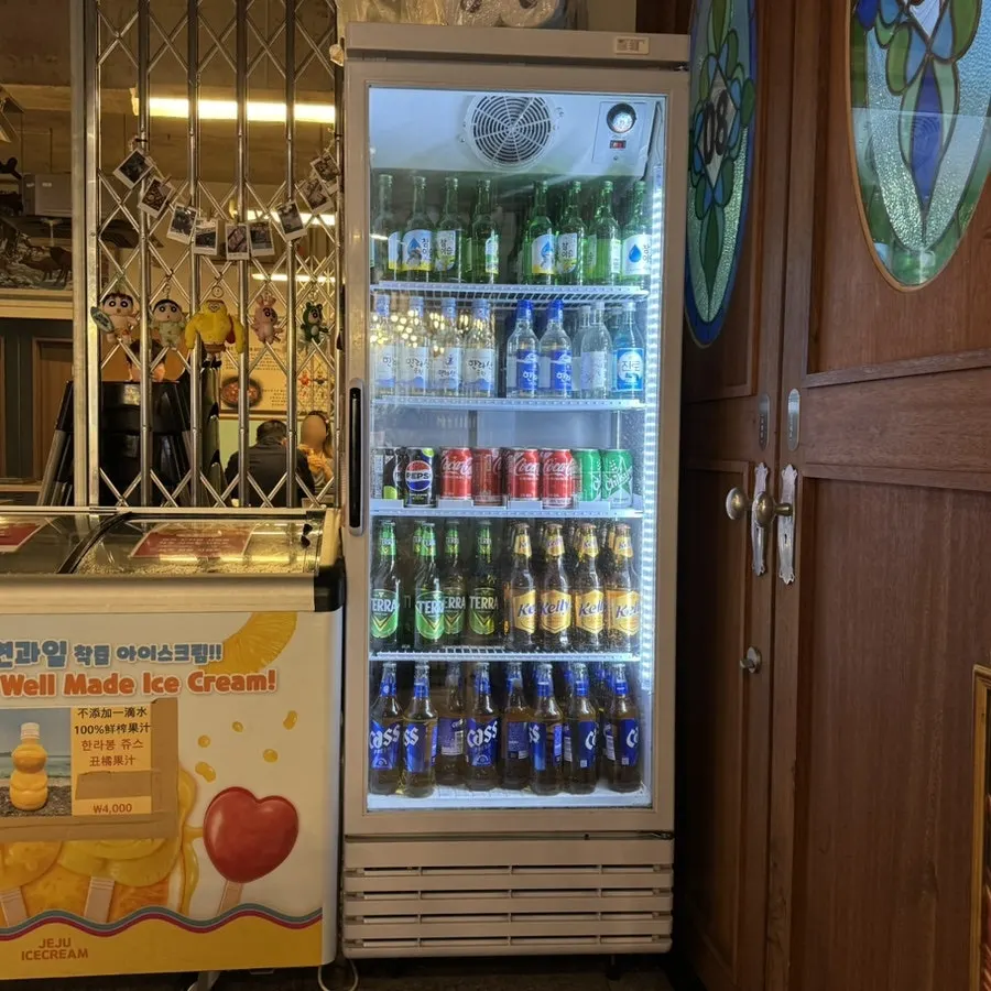 Variety of liquors sold at Pork80 Jeju Airport Branch