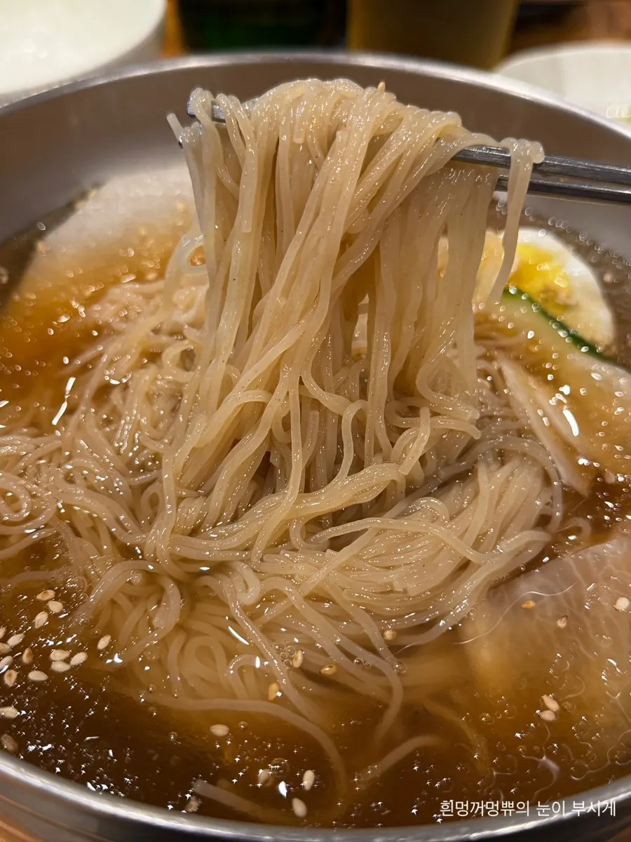 살얼음 동동 물냉면