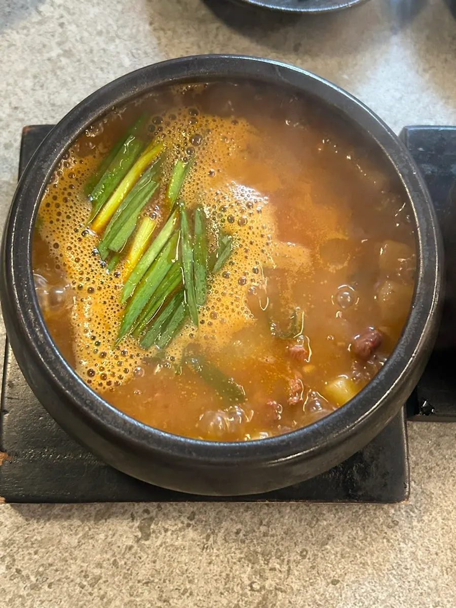 Doenjang jjigae yang dipesan