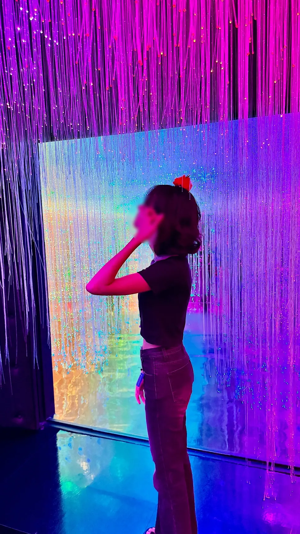 Starting point of the media art space bursting with light and color