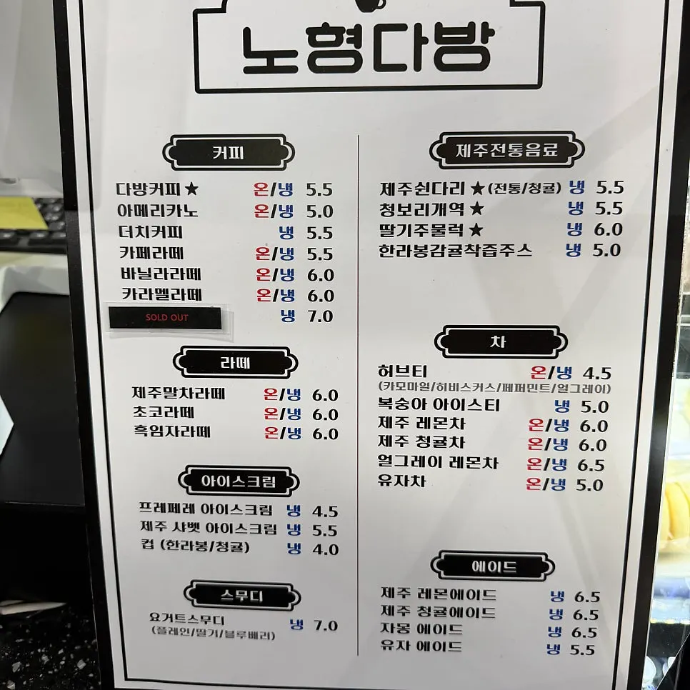 Inside Nohyeong Dabang café