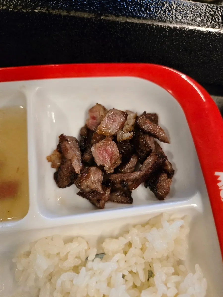 Family meal table with a child at Jeju Udae Nohyeong branch