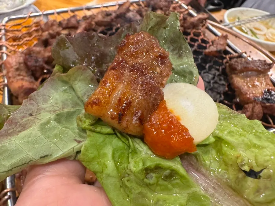 2차로 구운 양념돼지갈비