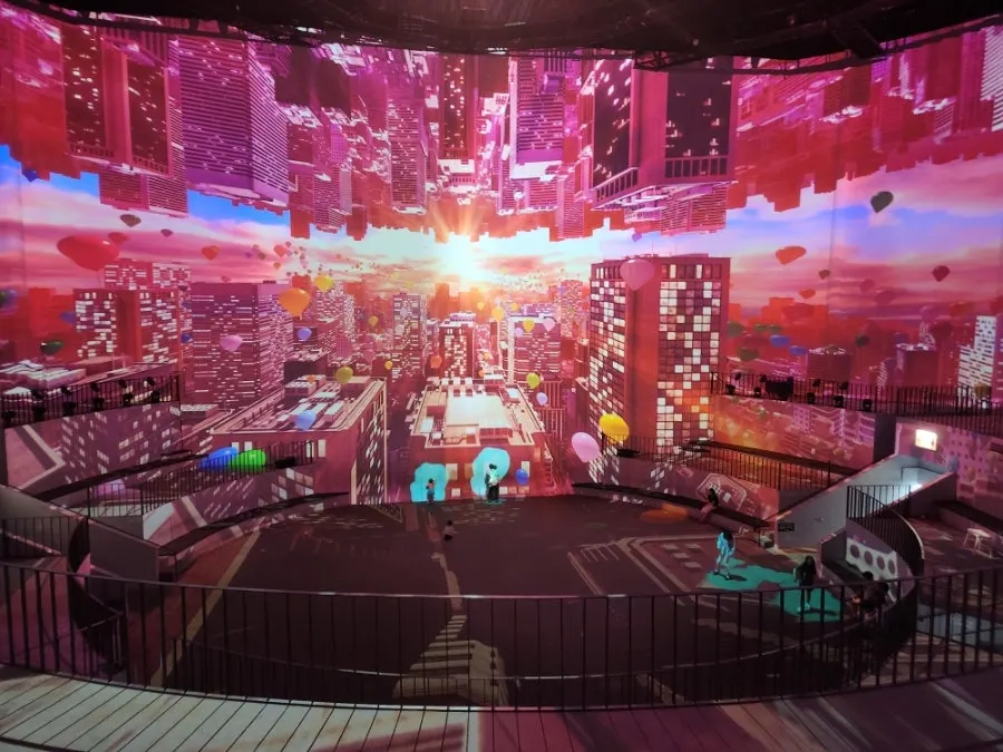 Media art screening space at Nohyeong Supermarket