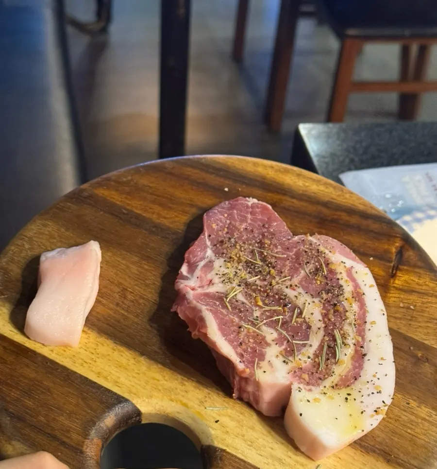 Extra order of black pork flower butt