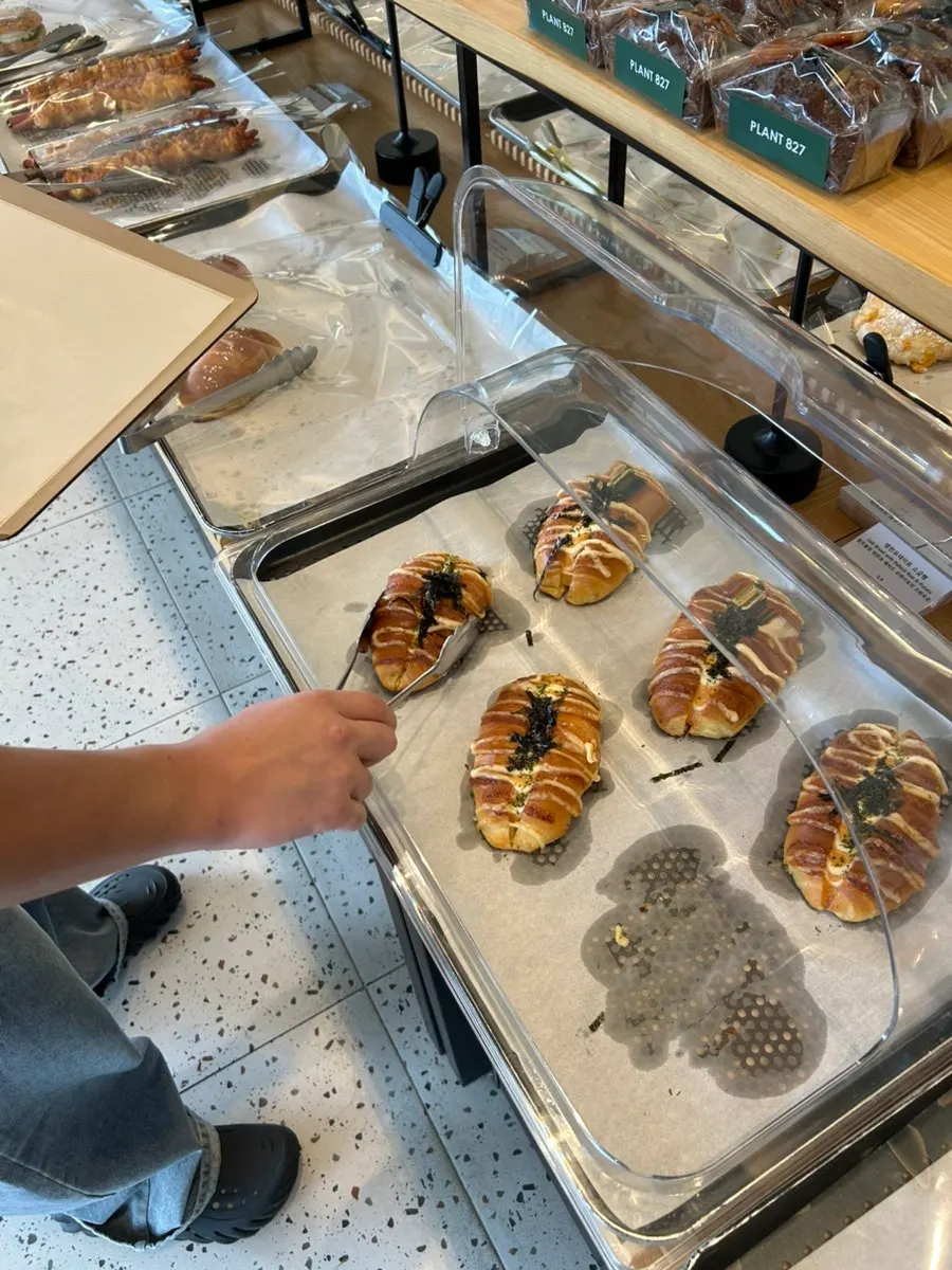 Bakery gift packages on display