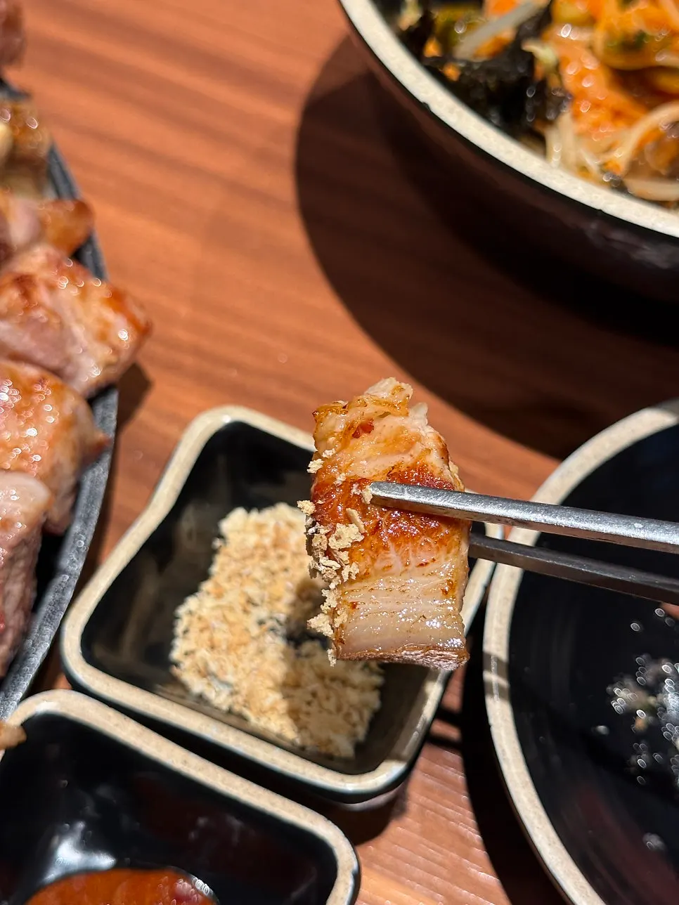 口感Q彈的黑豬頸肉