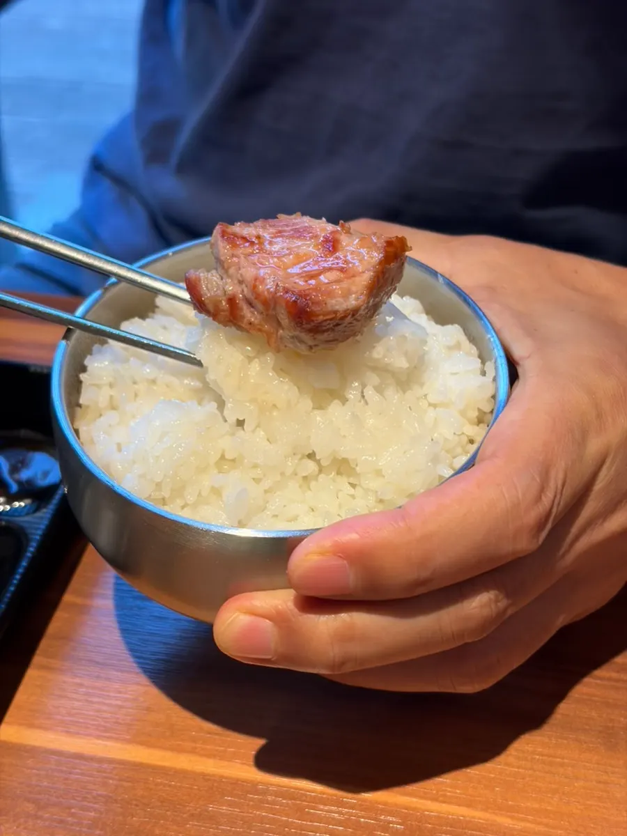 A bowl of rice added to the Jocha Set spread