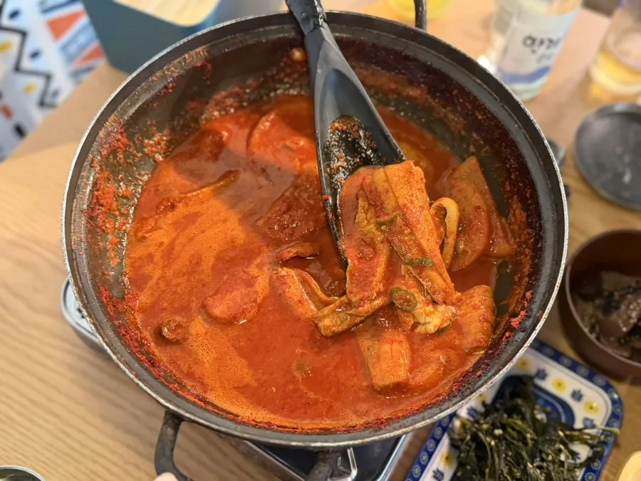 Sikgwa Hamkke's richly seasoned boneless cutlassfish stew