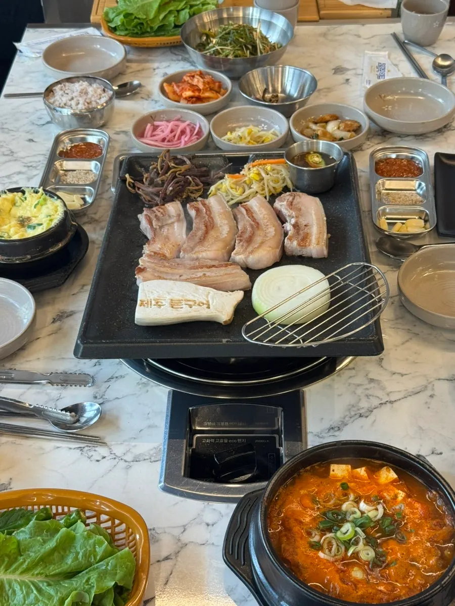 Raw plate of 180g aged black pork belly