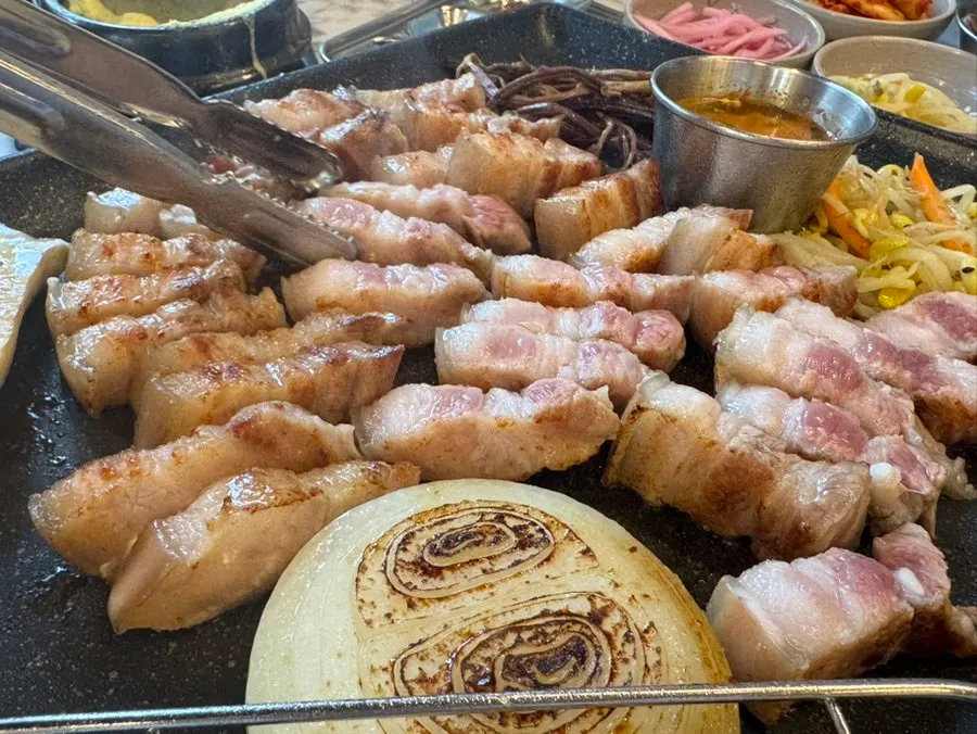 Extra meat placed on the grill