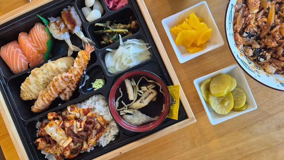 A bowl of the ₩7,000s grilled octopus rice bowl