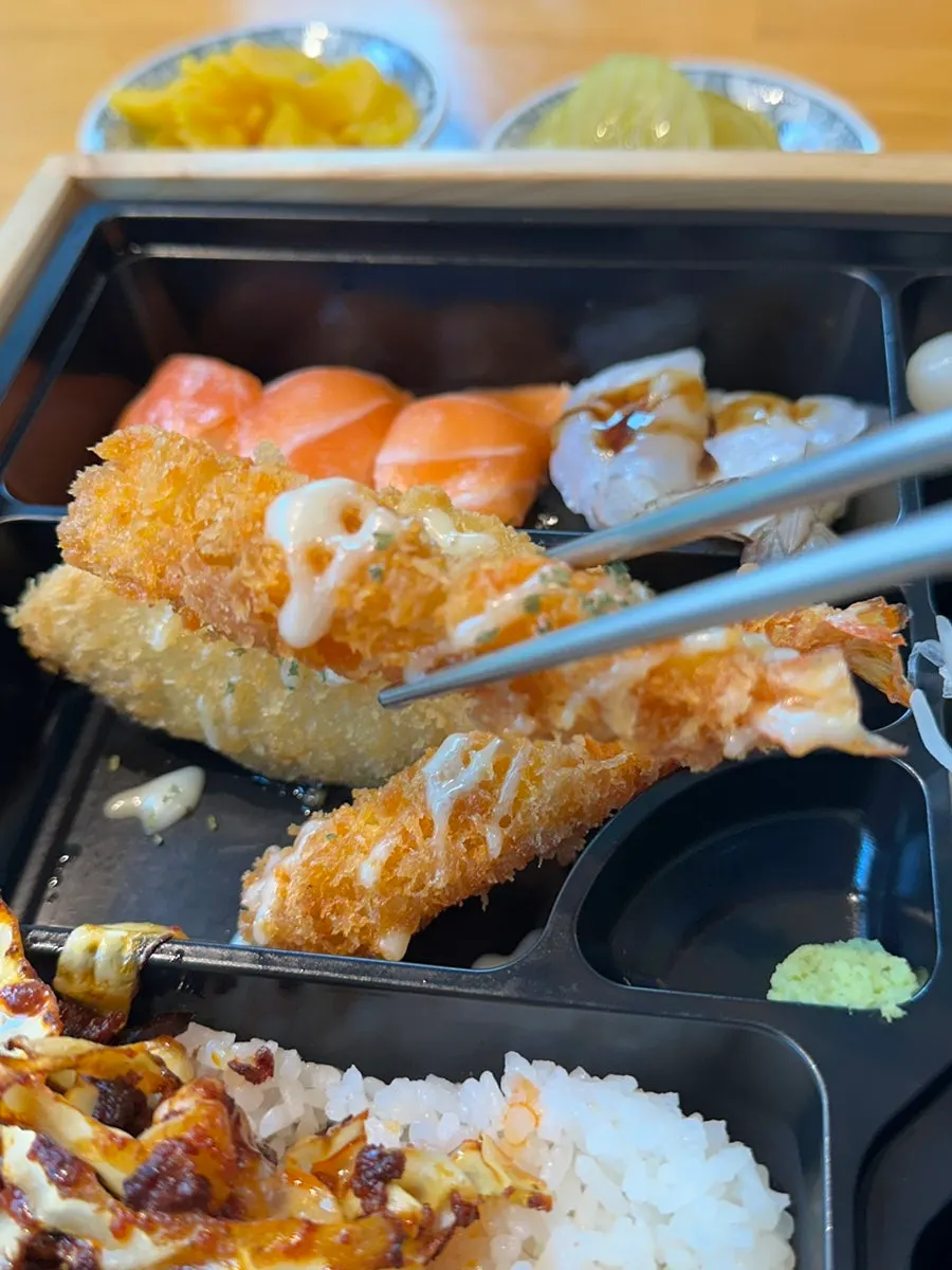 Fried fish in the lunch box