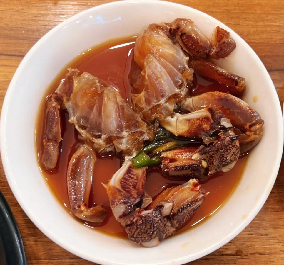 A bowl of soybean-paste based seafood stew