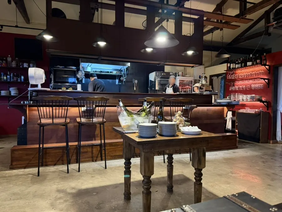 Seating and table setting inside Nansan-ri Restaurant