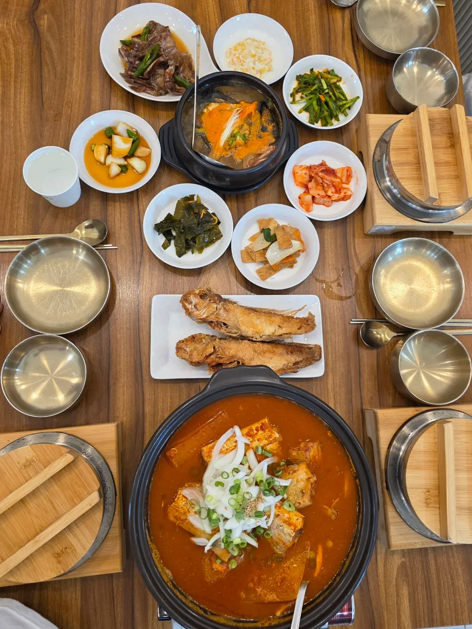 The A set spread for two with braised hairtail