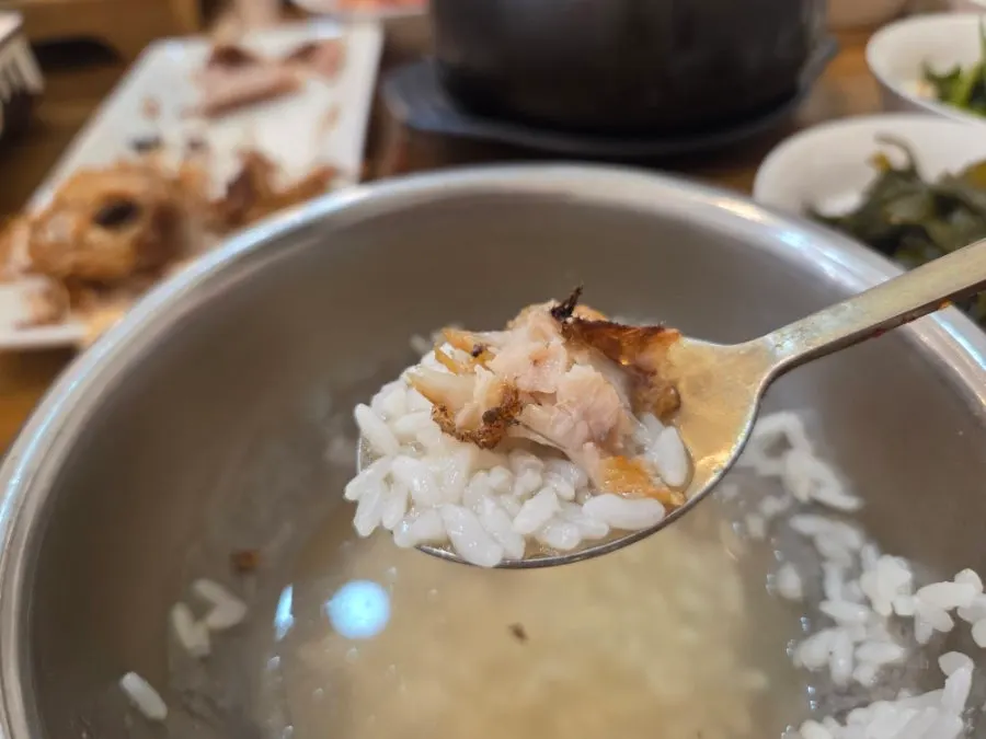 졸아든 갈치조림 냄비 속 갈치토막
