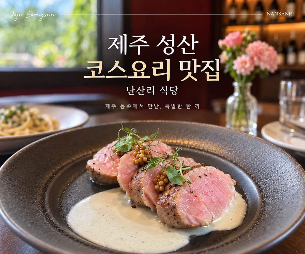 Featured photo of the lunch course at Nansan-ri Restaurant in Seongsan, Jeju