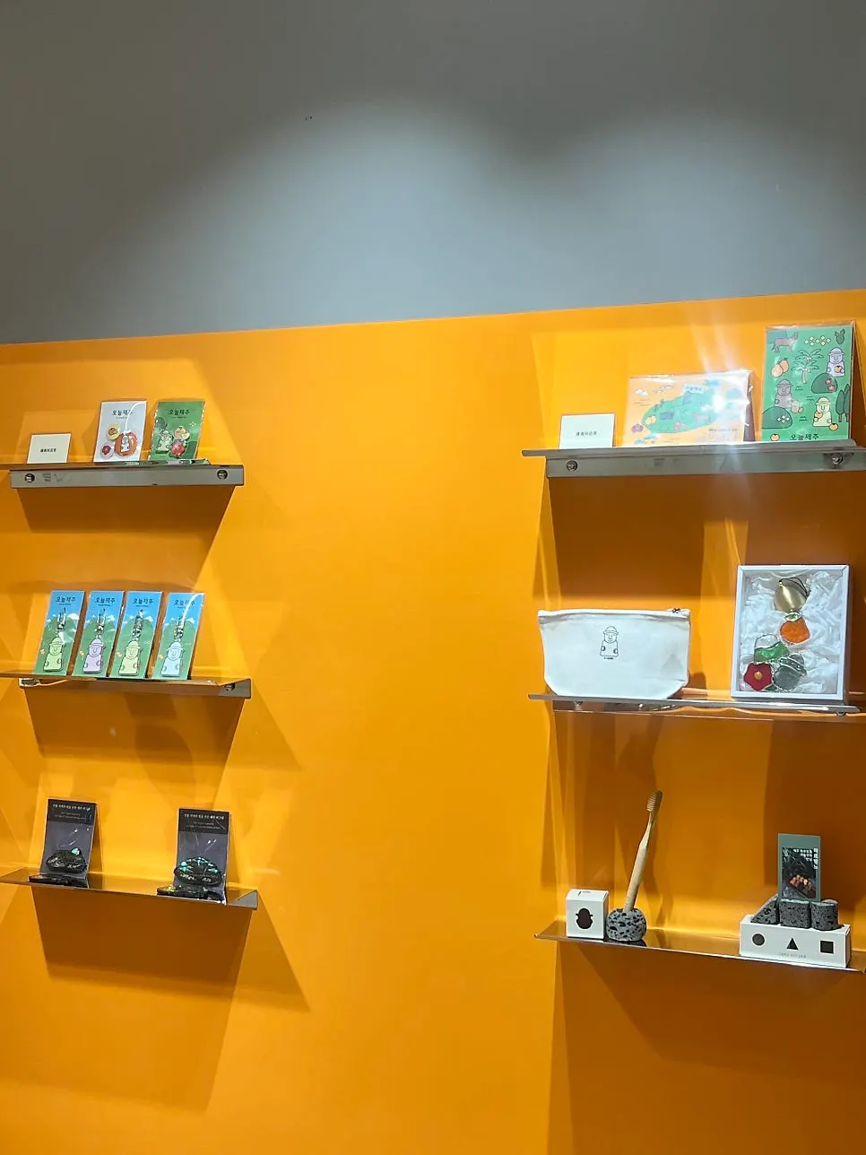 Display shelves at Today Jeju Shilla Duty Free Jeju Branch