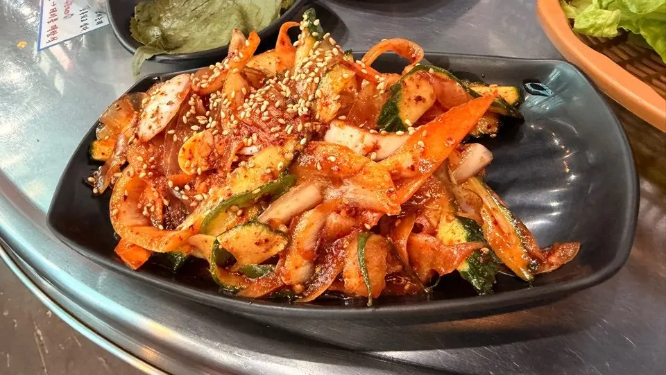 Side dishes served alongside the meat