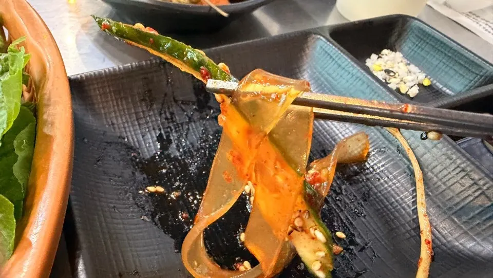 Glass noodle and cucumber salad