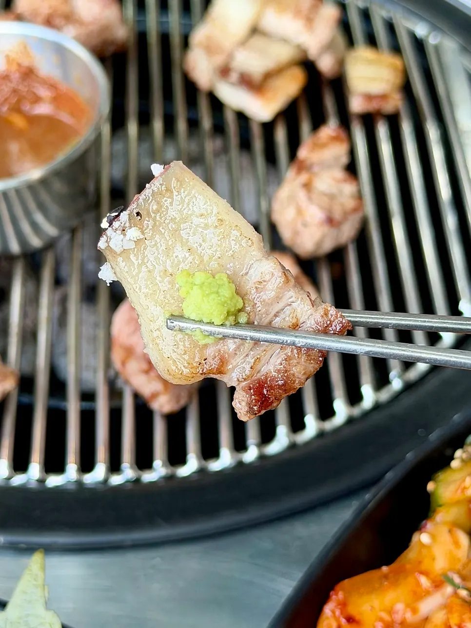 Grilled black pork belly