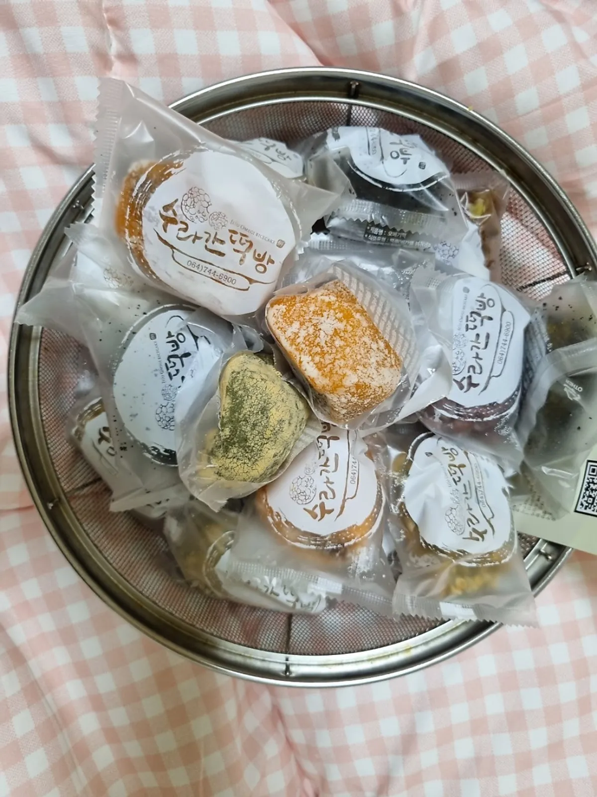 Microwave-thawing omegi-tteok