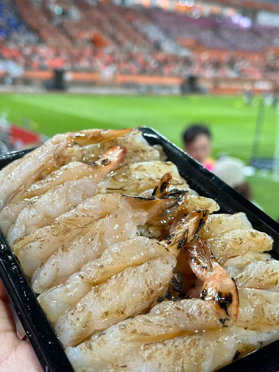 Grilled shrimp sushi, 10 pieces