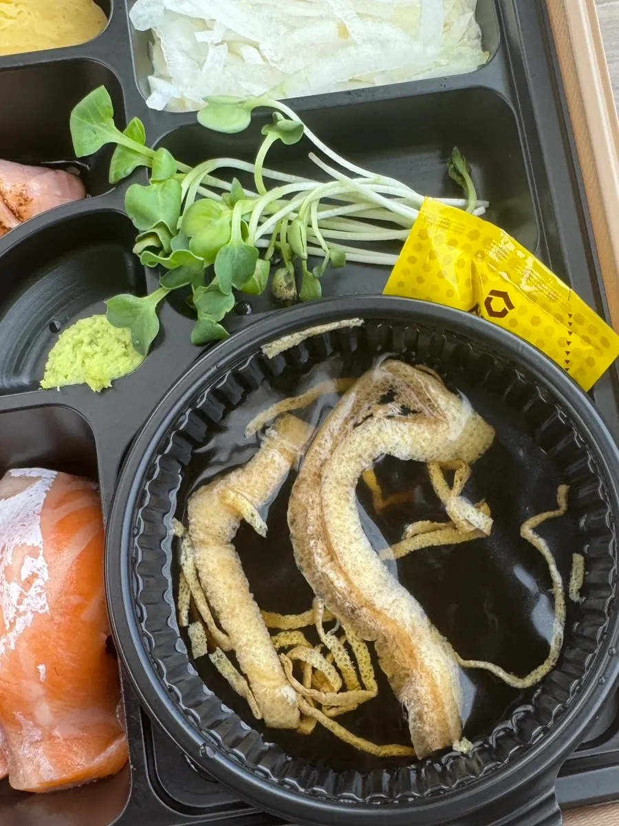 다양한 구성의 도시락