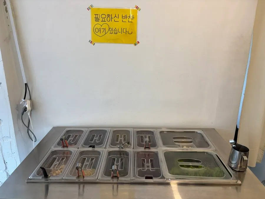 Table set after ordering Set B