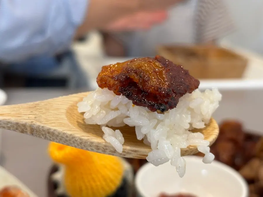 Neatly plated bowl of rice