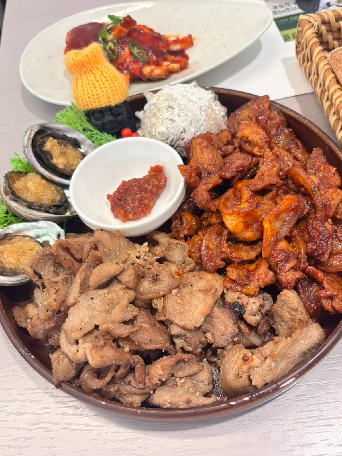 월정리갈비밥 갈비밥 세트 클로즈업